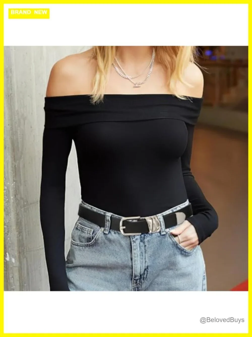 Women's Faux Leather Belt with Silver Buckle - Fashion Waist Belt for Jeans &